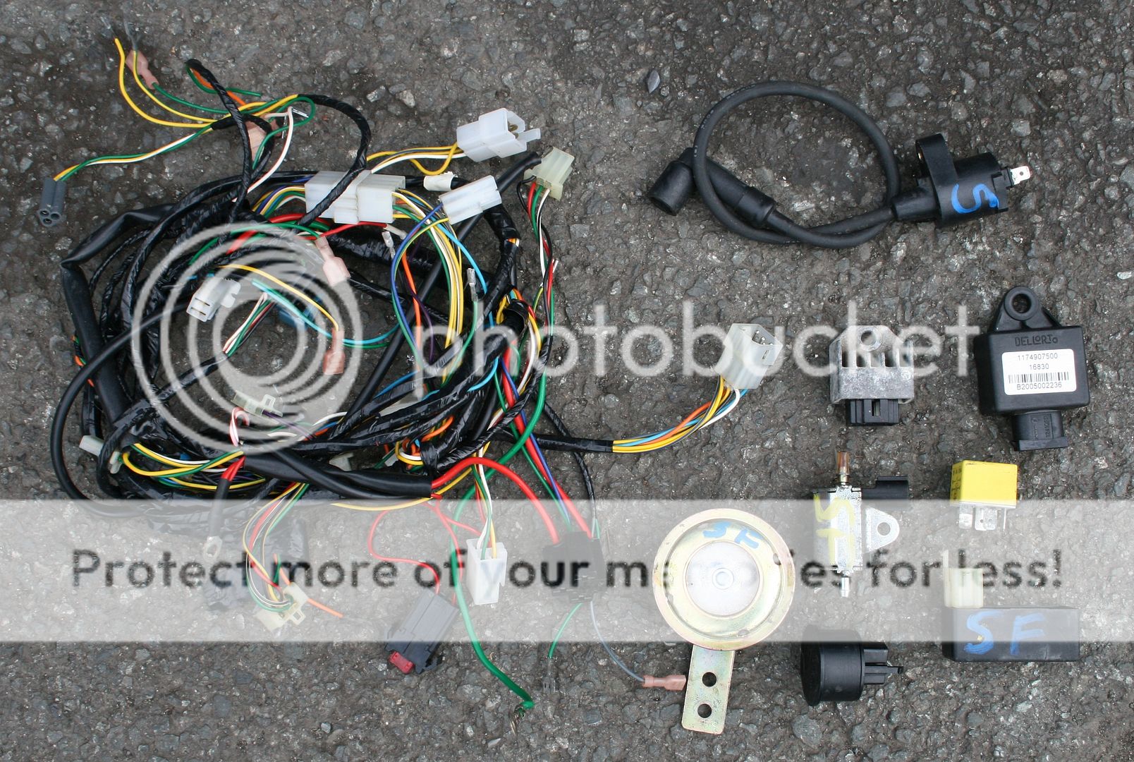 Peugeot Speedfight 2 50 2006 06 Wiring Loom Harness Cdi