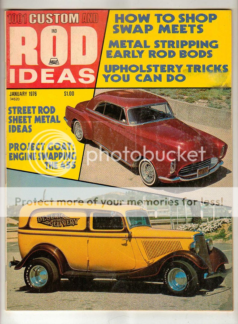 Thumbnail of 1001 Custom & Rod Ideas January 1976 Antique 1948 Ford Olds Vintage Car Magazine
